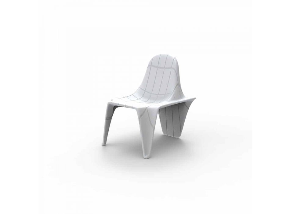 Chaise de jardin empilable F3 de Vondom, en polyéthylène Viadurini