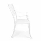 Chaise d'extérieur empilable en aluminium blanc ou anthracite, 4 pièces - Ode Viadurini