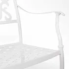 Chaise d'extérieur empilable en aluminium blanc ou anthracite, 4 pièces - Ode Viadurini