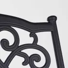 Chaise d'extérieur empilable en aluminium blanc ou anthracite, 4 pièces - Ode Viadurini