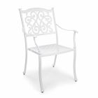 Chaise d'extérieur empilable en aluminium blanc ou anthracite, 4 pièces - Ode Viadurini
