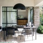Chaise empilable d'extérieur en aluminium et corde Made in Italy - Nymeria Viadurini