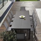 Chaise d'extérieur empilable en aluminium et textilène, Homemotion 4 pièces - Serge Viadurini
