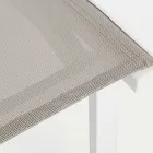 Chaise d'extérieur empilable en aluminium et textilène, Homemotion 4 pièces - Serge Viadurini