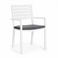 Chaise d'extérieur empilable Homemotion en aluminium, 4 pièces - Carina