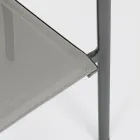 Chaise d'extérieur empilable en aluminium peint, Homemotion, 4 pièces - Vicki Viadurini