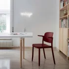 Chaise d'extérieur empilable en polypropylène Made in Italy, 4 pièces - Bertina Viadurini