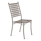Chaise d'extérieur en acier galvanisé empilable 4 pièces Made in Italy - Sibo Viadurini