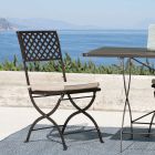 Chaise d'extérieur pliante en acier galvanisé Made in Italy 2 pièces - Selvaggia Viadurini
