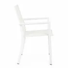 Chaise d'extérieur en aluminium avec accoudoirs Homemotion - Casper Design Viadurini