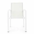 Chaise d'extérieur en aluminium avec accoudoirs Homemotion - Casper Design Viadurini