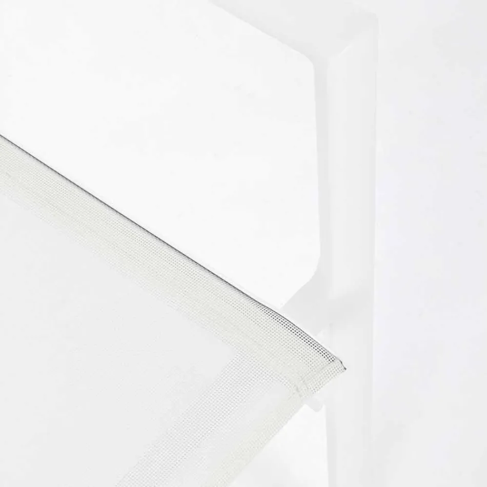 Chaise d'extérieur en aluminium avec accoudoirs Homemotion - Casper Design Viadurini