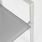 Chaise d'extérieur en aluminium avec accoudoirs Homemotion - Casper Design Viadurini