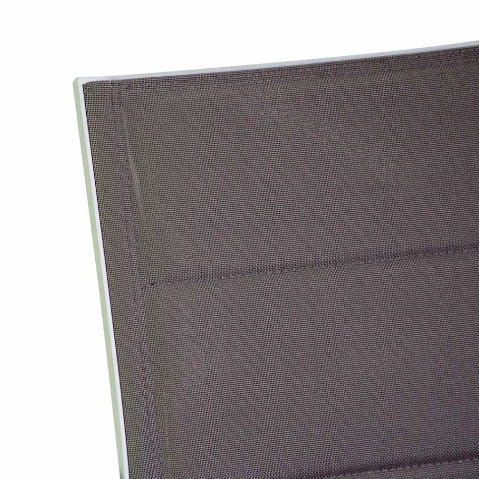 Chaise d'extérieur en aluminium avec double couche de textilène - Excursion Viadurini