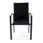 Chaise d'extérieur en aluminium avec double couche de textilène - Excursion Viadurini