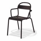 Chaise d'extérieur empilable en aluminium Made in Italy, 4 pièces - Ulyssa Viadurini