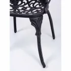 Chaise d'extérieur en aluminium peint finition mate, 2 pièces - Casiro Viadurini