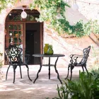 Chaise d'extérieur en aluminium peint finition mate, 2 pièces - Casiro Viadurini