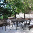 Chaise d'extérieur en aluminium peint finition mate, 2 pièces - Casiro Viadurini