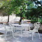 Chaise d'extérieur en aluminium peint finition mate, 2 pièces - Casiro Viadurini