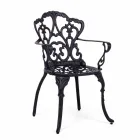 Chaise d'extérieur en aluminium peint finition mate, 2 pièces - Casiro Viadurini