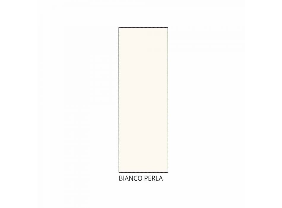 Chaise d'Extérieur en Fer Peint Blanc Perle Fabriqué en Italie 4 Pièces - Bernie Viadurini