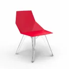 Chaise d'extérieur design en polycarbonate et polypropylène Faz Vondom Viadurini