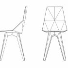 Chaise d'extérieur design en polycarbonate et polypropylène Faz Vondom Viadurini