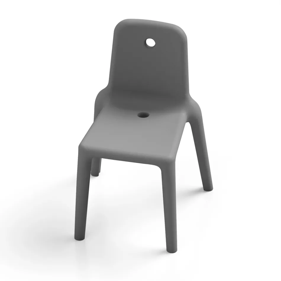 Chaise d'extérieur en polyéthylène 15 couleurs Made in Italy 2 pièces - Ronnie Viadurini