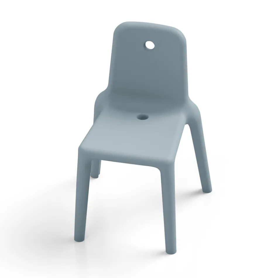 Chaise d'extérieur en polyéthylène 15 couleurs Made in Italy 2 pièces - Ronnie Viadurini