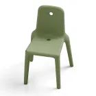 Chaise d'extérieur en polyéthylène 15 couleurs Made in Italy 2 pièces - Ronnie Viadurini