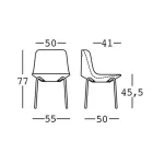 Chaise d'Extérieur en Polyéthylène et Aluminium Made in Italy 2 Pièces - Rizia Viadurini