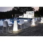 Chaise d'Extérieur en Polyéthylène et Aluminium Made in Italy 2 Pièces - Rizia Viadurini