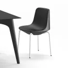Chaise d'Extérieur en Polyéthylène et Aluminium Made in Italy 2 Pièces - Rizia Viadurini