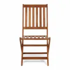 Chaise d'extérieur pliante en bois d'acacia, 2 pièces - Grima Viadurini