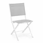 Chaise d'extérieur pliante en textilène et aluminium, 4 pièces - Holly Viadurini