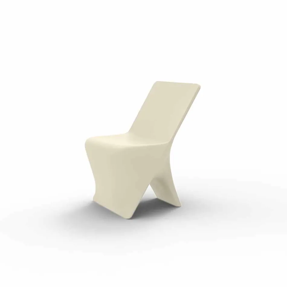 Chaise de jardin design moderne Sloo de Vondom, en polyéthylène Viadurini
