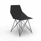 Chaise de jardin design Vondom Faz en polypropylène et acier inoxydable Viadurini