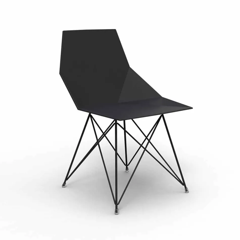 Chaise de jardin design Vondom Faz en polypropylène et acier inoxydable Viadurini