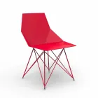 Chaise de jardin design Vondom Faz en polypropylène et acier inoxydable Viadurini