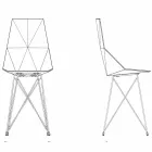 Chaise de jardin design Vondom Faz en polypropylène et acier inoxydable Viadurini
