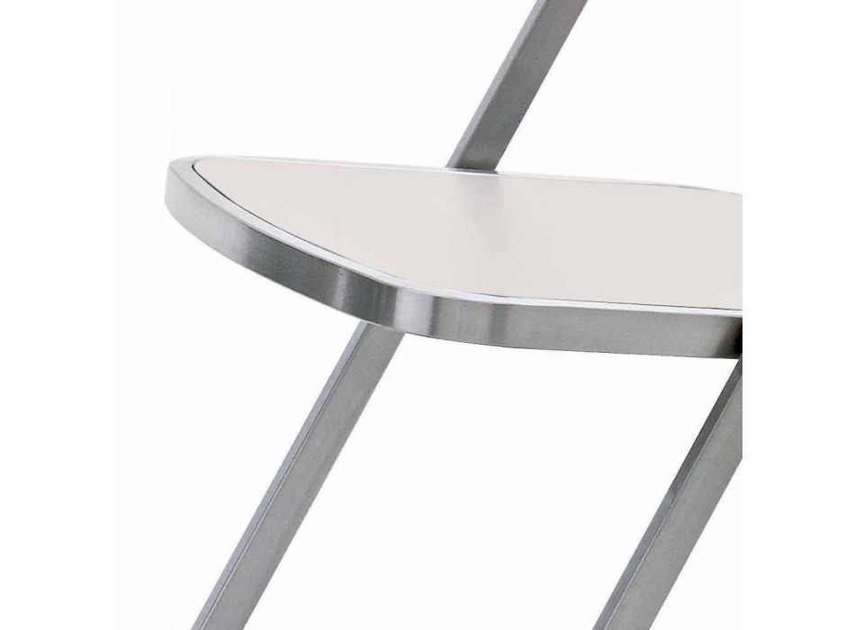 Chaise de jardin empilable en acier au design moderne fabriqué en Italie - Boston Viadurini