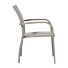 Chaise de jardin empilable en aluminium avec accoudoirs design - Gontran Viadurini