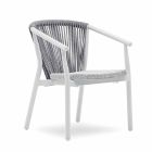 Chaise de jardin empilable en aluminium et tissu technique - Smart By Varaschin Viadurini