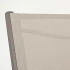 Chaise de jardin empilable en aluminium et textilène design moderne - Franz Viadurini