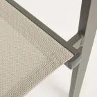 Chaise de jardin empilable en aluminium et textilène design moderne - Franz Viadurini