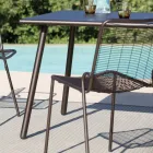 Chaise de jardin empilable en métal galvanisé Made in Italy 4 pièces - Vikas Viadurini