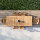 Chaise de jardin en bois de teck - Marie Viadurini