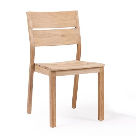 Chaise de jardin en bois de teck - Marie Viadurini