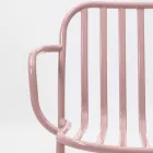 Chaise de jardin en métal avec accoudoirs Made in Italy 2 pièces - Simply Viadurini